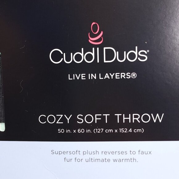 Cuddl Duds Sherpa Throw Blanket Plush to Sherpa Holiday Icon Toss Christmas Cozy - Picture 10 of 10
